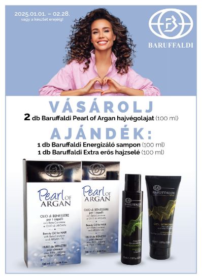 AKCIÓ - Baruffaldi - Pearl of Argan - Hajvégápoló  szérum AJÁNDÉK Baruffaldi sampon+zselé képe