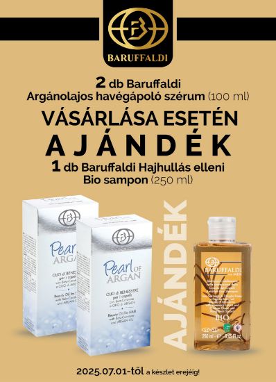 Akció - Baruffaldi - Hajvégápoló szérum argánolajjal 2 db + AJÁNDÉK Baruffaldi - Hajnövekedést elősegítő BIO sampon képe