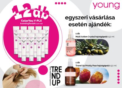 Kép AKCIÓ - 12 db Young hajfestékhez AJÁNDÉK 2 db Trend Up hajvégápoló olaj