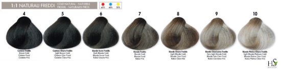 HS Milano hajfesték 100 ml - Hideg natúr színek (4-10) képe