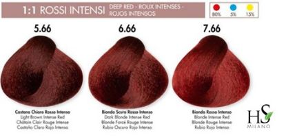 Kép HS Milano hajfesték 100 ml - Intenzív vörös színek (5.66-7.66)