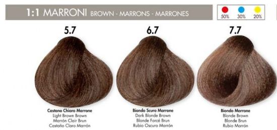 HS Milano hajfesték 100 ml - Kávé színek (5.7-7.7) képe