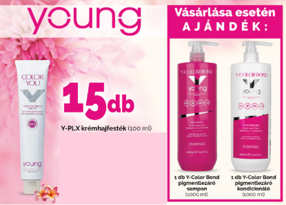 Kép AKCIÓ - 15 db Young hajfestékhez AJÁNDÉK Young Color Bond színvédő termékek