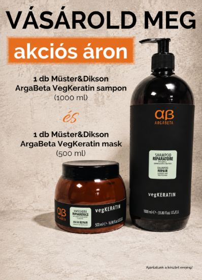 AKCIÓ - ArgaBeta VegKeratin sampon és hajpakolás csomag képe