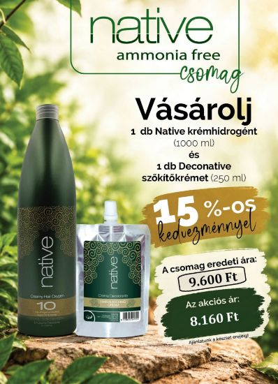 AKCIÓ - Native szőkítőkrém + Native krémhidrogén képe